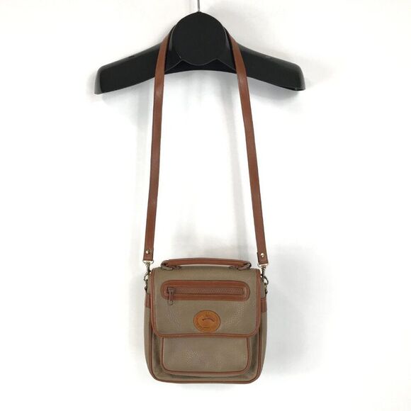 Vintage Dooney & Bourke Square Carrier Crossbody Bag All-Weather Pebbled Leather - Picture 16 of 16